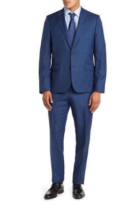 Paul Smith Tailored Fit Wool Suit in Inky Blue