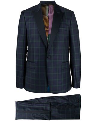 Paul Smith The Soho tartan-check dinner suit - Blue