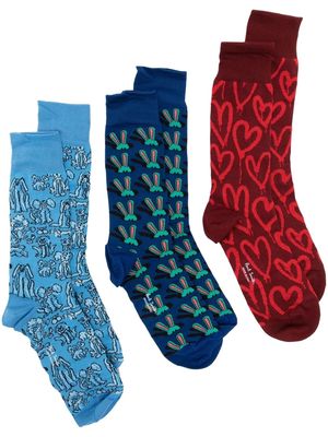 Paul Smith three-pack Pop socks - Multicolour