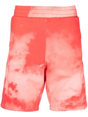 PAUL SMITH tie dye-print track shorts - Red