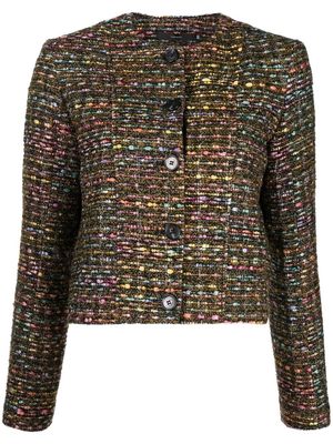 Paul Smith tweed cropped jacket - Multicolour