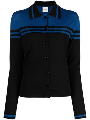 Paul Smith two-tone knitted cardigan - Black