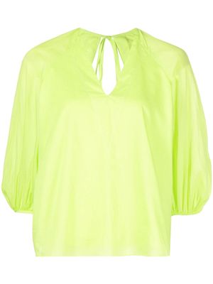 Paul Smith V-neck wide-sleeved blouse - Green