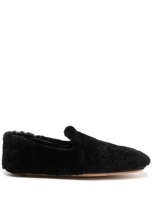 Paul Smith Verne shearling slippers - Black