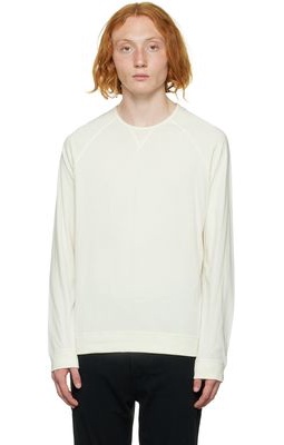 Paul Smith White Raglan Long Sleeve T-Shirt