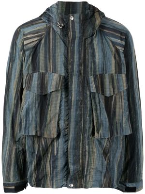 PAUL SMITH Woodland-print hooded jacket - Blue