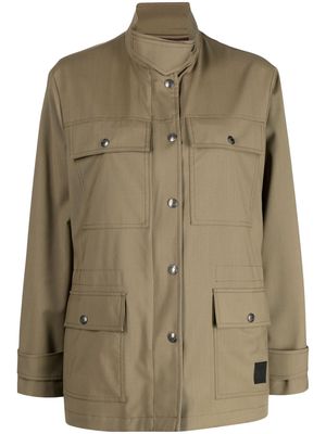 Paul Smith wool military coat - Brown
