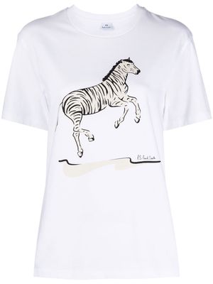 Paul Smith zebra graphic-print T-shirt - White