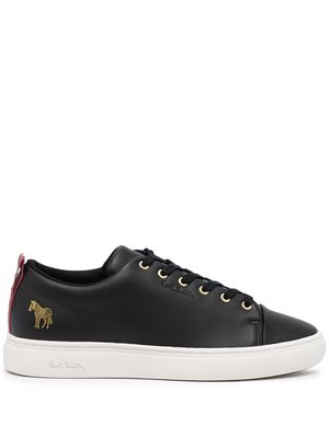 Paul Smith zebra-patch lace-up sneakers - Black