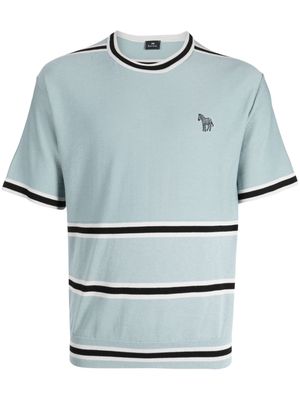 Paul Smith Zebra striped T-shirt - Blue