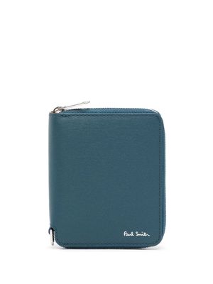 Paul Smith zip-around leather wallet - Blue