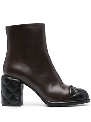 Paul Warmer Coco 85mm leather boots - Brown