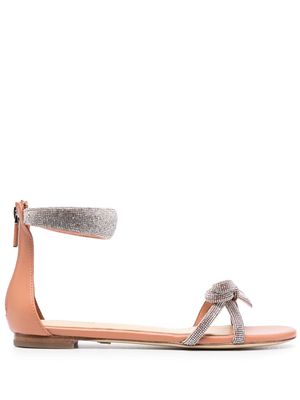 Paul Warmer crystal-embellished flat sandals - Neutrals