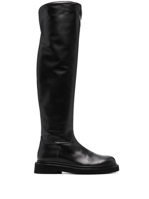 Paul Warmer Isabel round-toe boots - Black