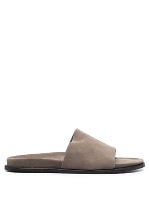 Paul Warmer open-toe suede slippers - Grey