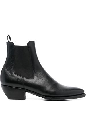 Paul Warmer pointed-toe Chelsea boots - Black