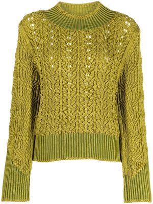 Paula Canovas del Vas cable-knit jumper - Green