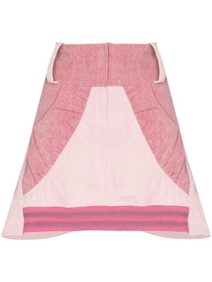 Paula Canovas del Vas panelled mini skirt - Pink