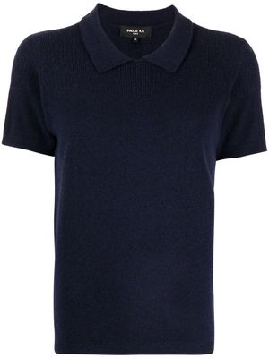 Paule Ka cashmere collar-detail knit top - Blue