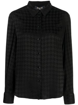 Paule Ka check-print tailored shirt - Black