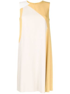 Paule Ka Envers colour-block shift dress - Yellow
