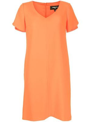 Paule Ka Envers crepe mini shift dress - Orange