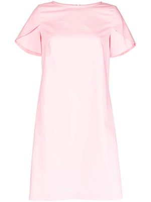Paule Ka folded-sleeve shift dress - Pink