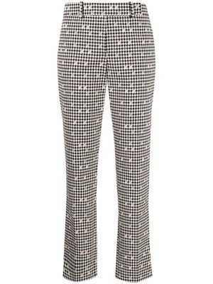 Paule Ka houndstooth jacquard tailored trousers - Multicolour
