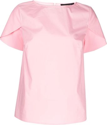 Paule Ka layered-sleeve blouse - Pink