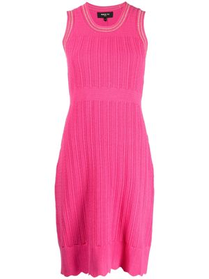 Paule Ka lurex sleeveless knit dress - Pink
