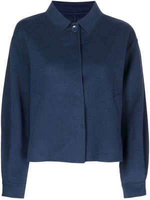 Paule Ka oversized cropped jacket - Blue
