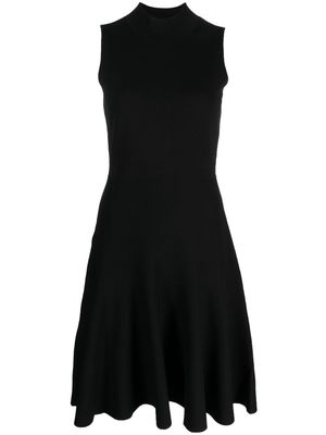 Paule Ka pleated skirt midi dress - Black