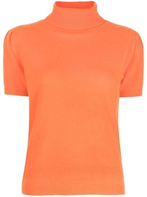 Paule Ka roll-neck cashmere knit top - Orange