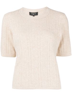 Paule Ka short-sleeve knit top - Brown