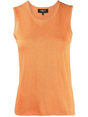 Paule Ka sleeveless knit top - Orange