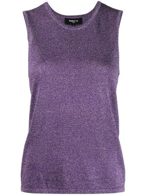 Paule Ka sleeveless knit top - Purple