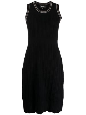 Paule Ka sleeveless lurex mini dress - Black