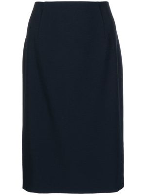 Paule Ka straight-cut crepe skirt - Black