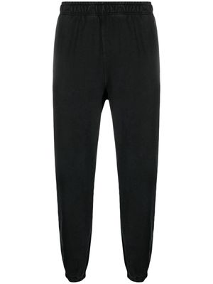 Paura logo-embellished cotton track pants - Black