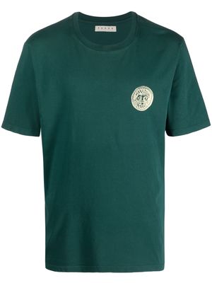 Paura logo-print cotton T-shirt - Green