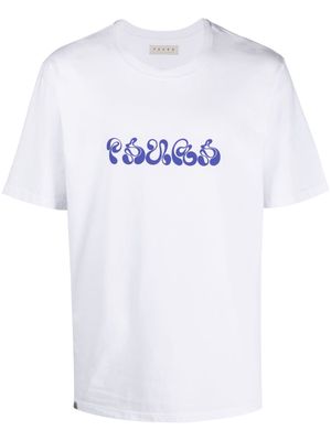 Paura logo-print cotton T-shirt - White