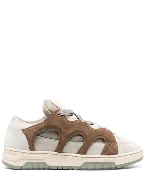Paura panelled low-top sneakers - Neutrals