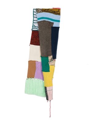 Paura patchwork knitted scarf - Multicolour