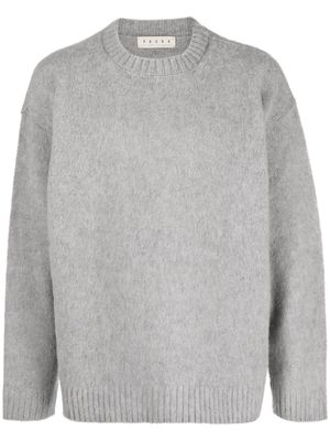 Paura ribbed-trim virgin wool jumper - Grey