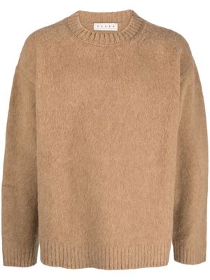 Paura ribbed-trim virgin wool jumper - Neutrals