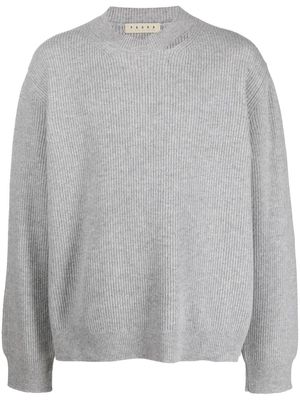Paura wool patterned-knit jumper - Grey
