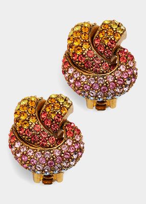 Pave Knot Earrings