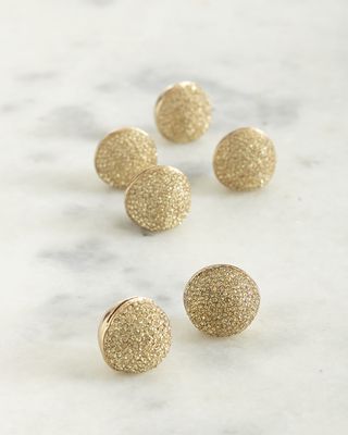 Pave Sphere Place Card Holders, Set of 6