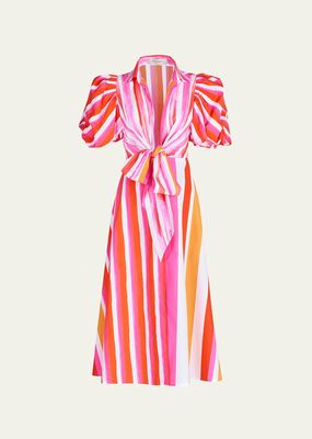 Pavia Stripe Midi Dress