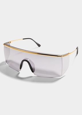 Pavlos Metal Shield Sunglasses